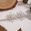 304 Stainless Steel Hollow Flower Stud Earrings CB8096-2-1