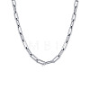 Stainless Steel Paperclip Chain Necklaces for Women PW-WG12199-01-1