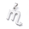 Non-Tarnish 304 Stainless Steel Pendants STAS-L210-06G-P-1