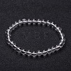 Natural Crystal Beaded Stretch Bracelets X-BJEW-F202-07-1