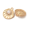 Alloy & ABS Imitation Pearl & Rhinestone Pendants FIND-K030-18D-G-2