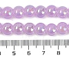 Baking Paint Electroplate Glass Beads Strands X-GLAA-G120-01D-4