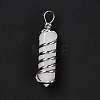 Natural Quartz Big Pointed Pendants G-I322-05P-10-3