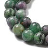 Natural Ruby in Zoisite Beads Strands G-R011-A02-02-4