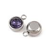 Glass Rhinestone Charms STAS-G082-14-2