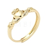 Brass Adjustable Finger Rings for Women RJEW-C132-01A-G-2