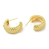 Rack Plating Brass Round Stud Earrings for Women EJEW-D059-15G-2