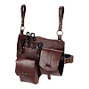 Retro PU Leather Magic Potions Belt Pouch Waist Bags AJEW-WH0270-362-1