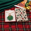 Brass Rhinestone with Glass Seed Beaded Green Christmas Tree Pendant Necklaces FS-WG6FBF4-01-5
