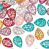 180Pcs 6 Colors Opaque Resin Rhinestone Cabochons RESI-AR0001-33-6