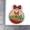 Christmas Theme Opaque Printed Acrylic Pendants SACR-S035-02C-3