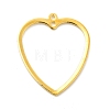 Rack Plating Brass Connector Charms KK-E067-24G-2