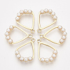 ABS Plastic Imitation Pearl Pendants X-PALLOY-S179-08-1