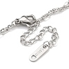 304 Stainless Steel Multi-Strand Chain Bracelets BJEW-H618-19P-3