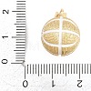 Sports Theme Brass Enamel Pendants KK-A297-07B-G-3