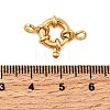 Brass Spring Ring Clasps X-KK-D407-01G-B-3