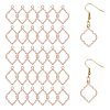 Alloy Open Back Bezel Pendants FIND-WH0111-887RG-1