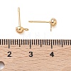 SHEGRACE Brass Stud Earring Findings XGR0023G-34G-2