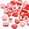 270Pcs Valentine's Day Handmade Polymer Clay Beads Strands CLAY-PA0001-52-1