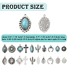 20Pcs 10 Styles Tibetan Style Alloy Pendants FIND-YW0005-61-3