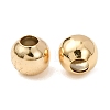Real 24K Gold Plated Brass Round Spacer Beads X-PALLOY-M029-03G-4