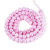 Anti-Tarnish Electroplate Glass Beads Strands X-GLAA-N056-6mm-08-3