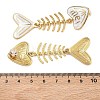 304 Stainless Steel Enamel Dangle Stud Earrings for Women EJEW-L315-06G-02-5