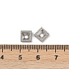304 Stainless Steel Rhinestone Cabochon Settings STAS-G356-04P-04-3