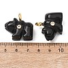 Natural Obsidian Carved Pendants G-H357-02G-07-3