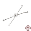 925 Sterling Silver Box Chain with Stop Beads and Loops STER-Z001-110S-3