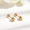 304 Stainless Steel Skull Stud Earrings EJEW-C166-01G-1