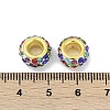 Alloy Rhinestone Clay Pave Beads ALRI-D300-04G-06-3