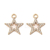 Alloy Rhinestone Pendants FIND-G055-05G-2