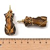 Natural Tiger Eye Pendants G-K338-30G-06-3