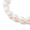 Natural Cultured Freshwater Pearl Beads Stretch Bracelets for Women BJEW-JB12864-3