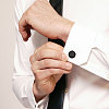 Zinc Alloy Enamel Cufflinks BUTT-GL0001-11-6