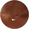 Simple Style Adjustable 316L Surgical Stainless Steel Heart and Initial Pendant Necklaces for Women WG95AEF-16-1