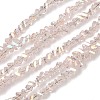 Electroplate Transparent Glass Beads Strands EGLA-P061-04C-AB02-1