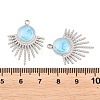 304 Stainless Steel Enamel Pendants STAS-K293-28P-03-3