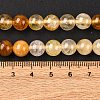 Natural Yellow Hematoid Quartz Round Beads Strands G-F266-09-8mm-6