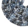 Natural Devil Blue Aquamarine Beads Strands G-NH0073-C01-2mm-4