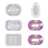 Cheriswelry 4Pcs 4 Style DIY Soap Box Silicone Molds DIY-CW0001-27-1