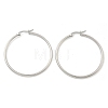 Tarnish Resistant 304 Stainless Steel Big Hoop Earrings X-EJEW-F105-06P-3