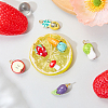 7Pcs 7 Styles Handmade Porcelain Pendants PALLOY-SW00138-4