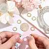 6Pcs Rack Plating Brass Spring Gate Rings KK-BBC0028-44-3