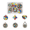 12Pcs 6 Style Zinc Alloy Enamel Pendants FIND-TA0001-63-1