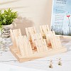 Wooden Earring Holder Necklace Shelf Tray Counter Pendant Jewelry Storage Props Display EDIS-WH0012-02-5