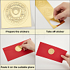 CRASPIRE 40 Sheets 4 Styles Self Adhesive Gold Foil Embossed Stickers DIY-CP0010-45-6