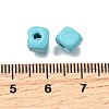 Spray Painted Wooden Beads WOOD-P021-01A-26-3