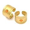 304 Stainless Steel Open Cuff Rings RJEW-K261-03G-1